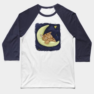 Sleeping cat Baseball T-Shirt